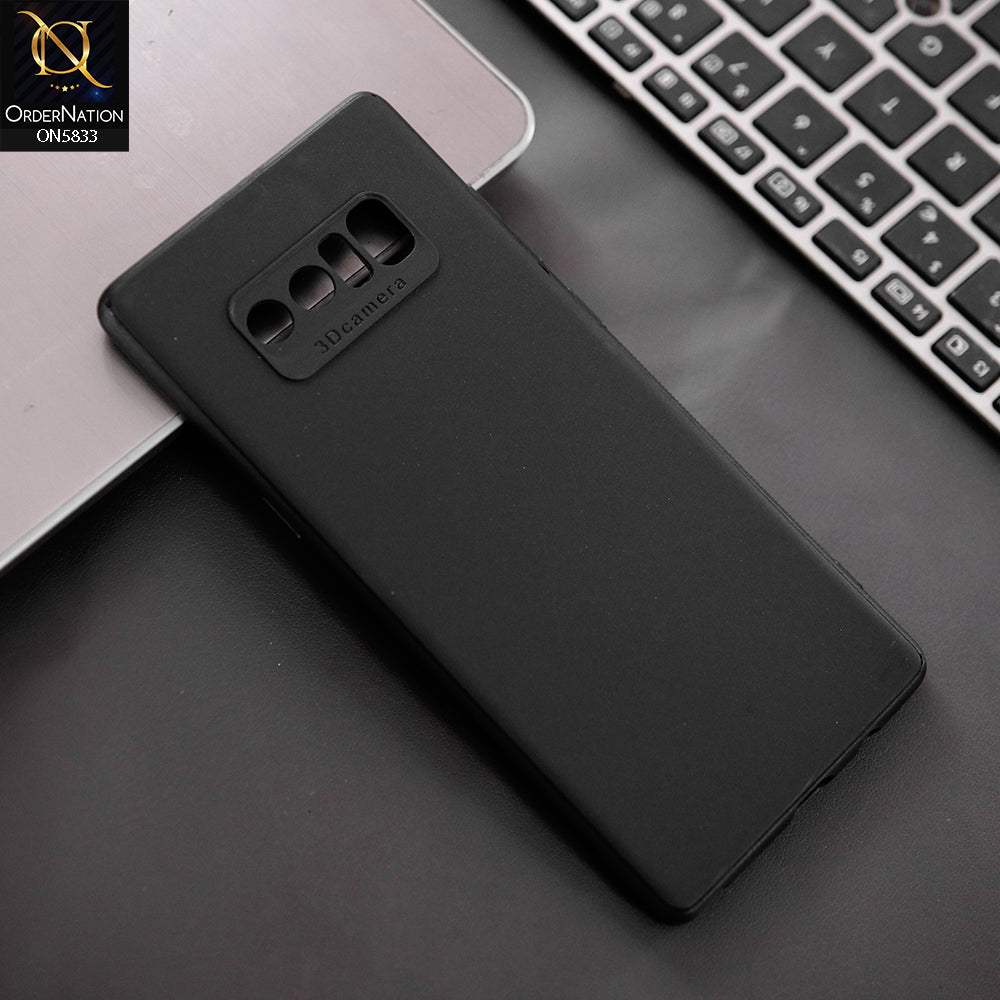 Samsung Galaxy Note 8 Cover - Black - New Premium Quality Silicone Case Slim Protective Back Cover