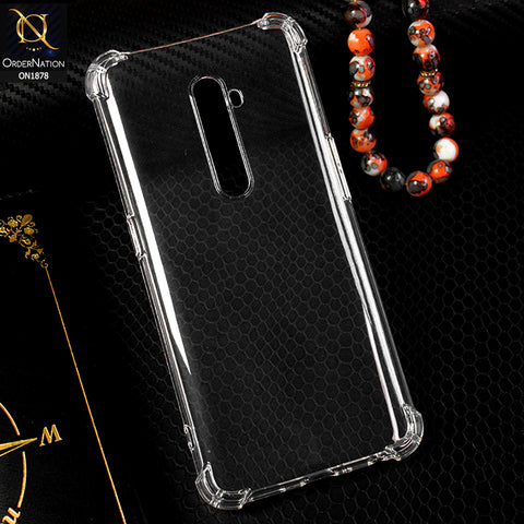 Oppo Reno 2 Cover - Soft 4D Design Shockproof Silicone Transparent Clear Case