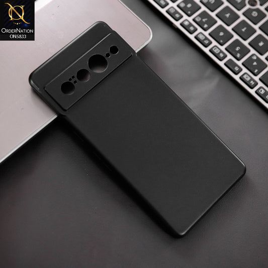 Google Pixel 7 Pro Cover - Black - New Premium Quality Silicone Case Slim Protective Back Cover
