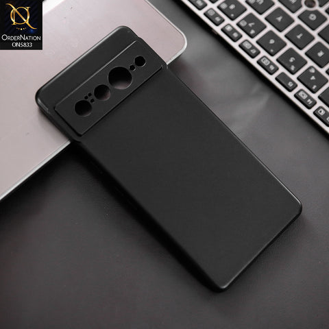 Google Pixel 7 Pro Cover - Black - New Premium Quality Silicone Case Slim Protective Back Cover