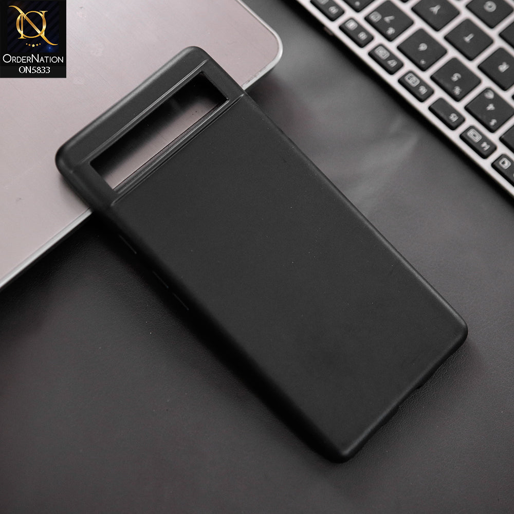 Google Pixel 6a Cover - Black - New Premium Quality Silicone Case Slim Protective Back Cover