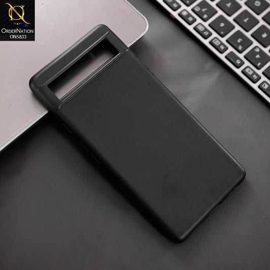 Google Pixel 6a Cover - Black - New Premium Quality Silicone Case Slim Protective Back Cover