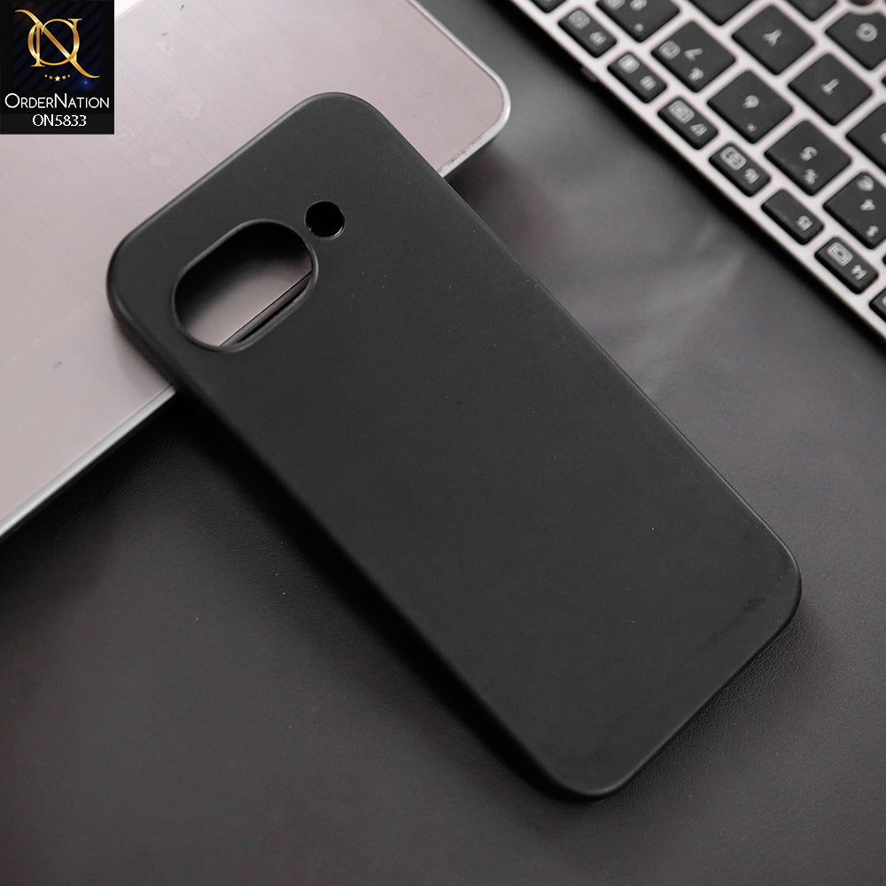 Google Pixel 9a Cover - Black - New Premium Quality Silicone Case Slim Protective Back Cover