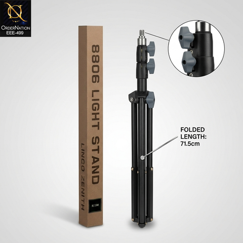 Professional 8806 Adjustable Photography Light Stand for Studio Lighting & Ring Lights