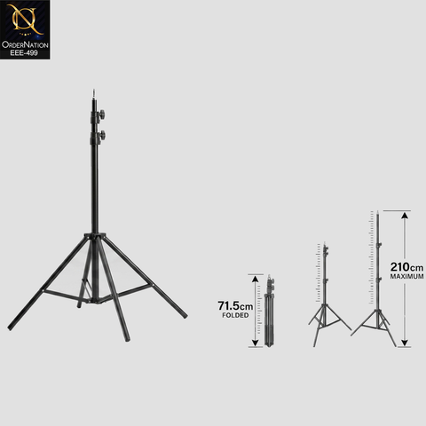 Professional 8806 Adjustable Photography Light Stand for Studio Lighting & Ring Lights