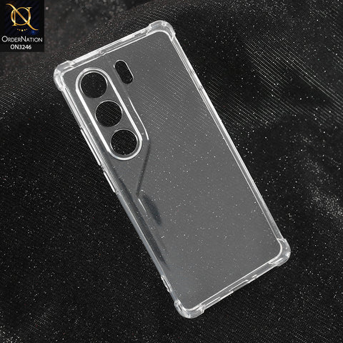 Tecno Camon 40 Pro Cover - Transparent -  Soft 4D Design Shockproof Silicone Transparent Clear Camera Protection Case