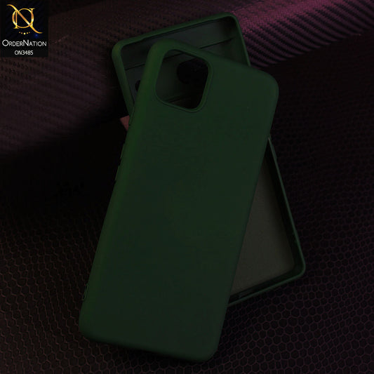 Google Pixel 4 - Dark Green - ONation Silica Gel Series - HQ Liquid Silicone Elegant Colors Camera Protection Soft Case