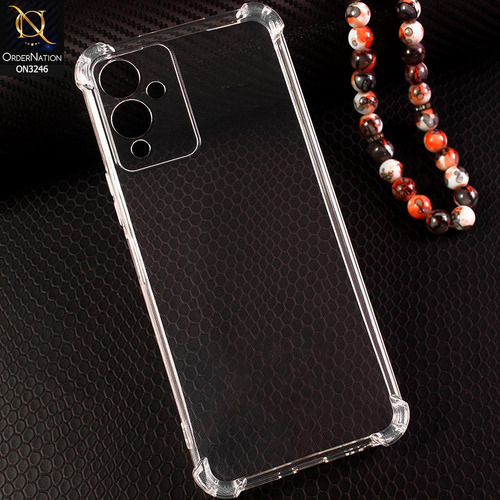 Infinix Note 12i Cover - Transparent - Soft 4D Design Shockproof Silicone Transparent Clear Camera Protection Case