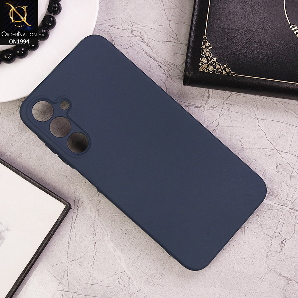 Samsung Galaxy A25 5G Cover - Blue - Matte Shockproof Sillica Gel Soft Case
