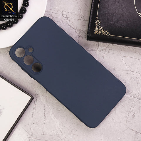 Samsung Galaxy A25 5G Cover - Blue - Matte Shockproof Sillica Gel Soft Case