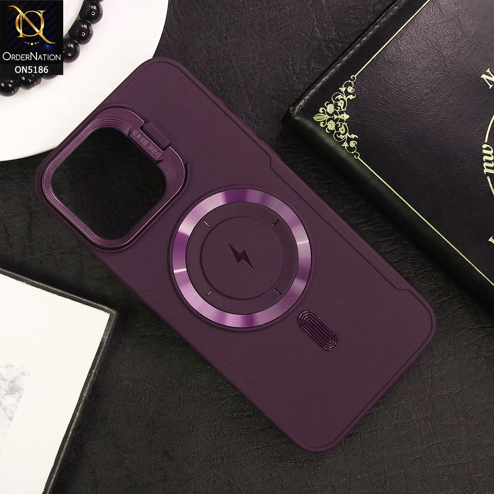 IPhone 16 Pro Max Cover - Purple - New Original MagSafe Magnetic Camera Kickstand Case
