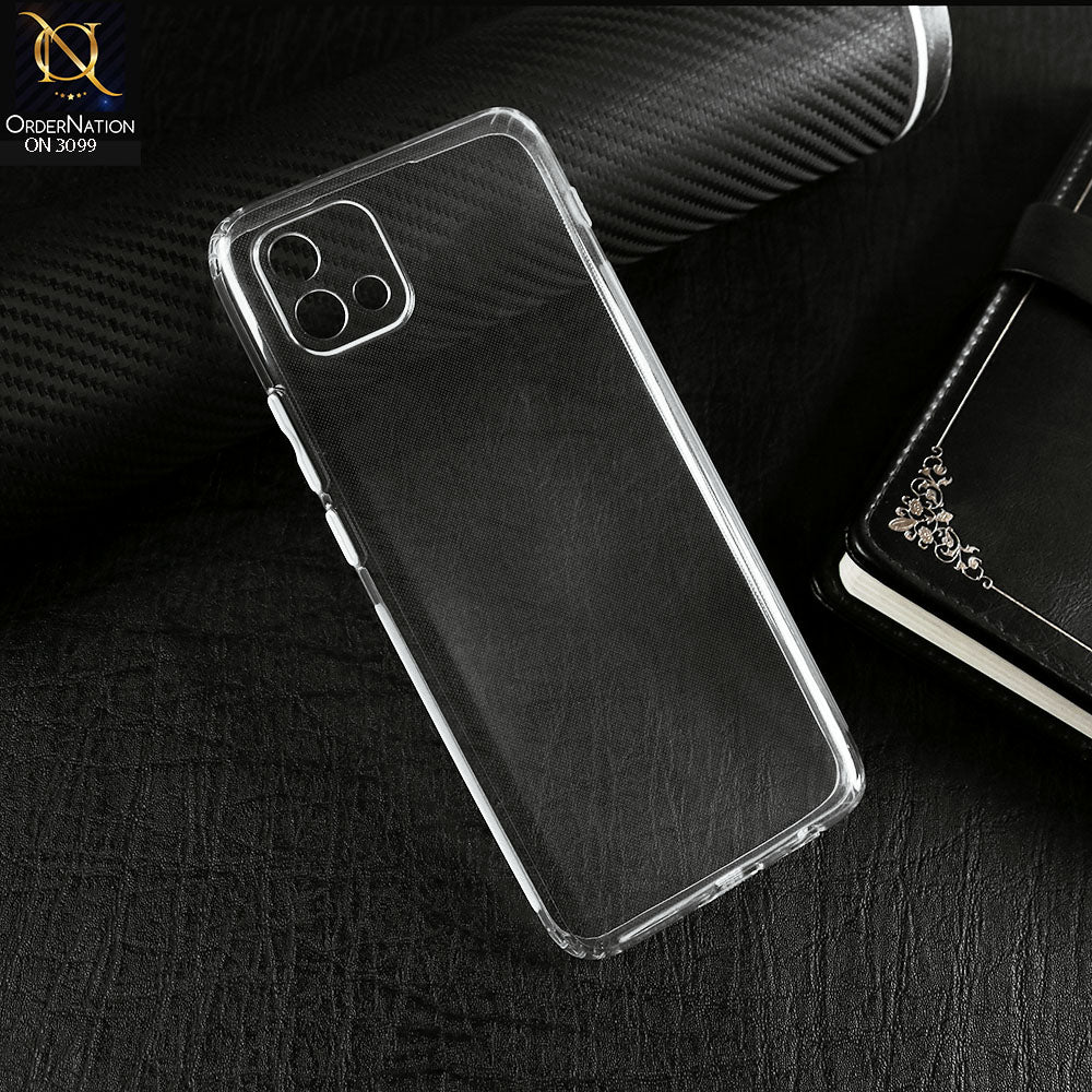 Oppo A16K Cover - Transparent -  Soft 4D Design Shockproof Silicone Transparent Clear Camera Protection Case