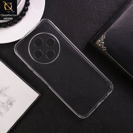 Tecno Spark 30C Cover - Transparent -  Soft 4D Design Shockproof Silicone Transparent Clear Camera Protection Case