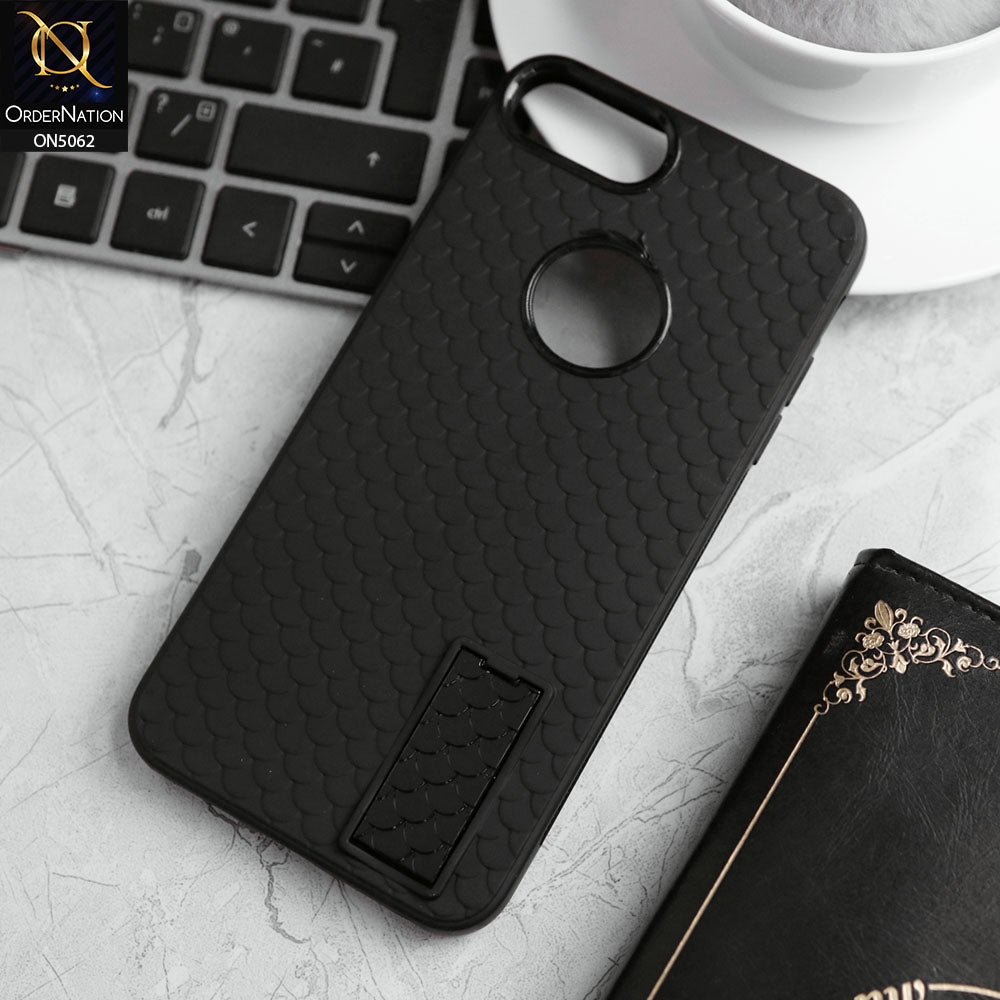 iPhone 6s Plus / 6 Plus Cover - Black - J-Case Dragon Fins Series - Soft TPU Protective Case With Kickstand Holder