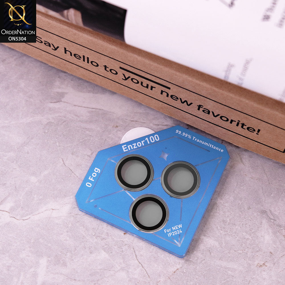 Iphone 16 Pro Camera Protector - Gray- kuzoom Water Proof And Antifog Camera Lense Protector