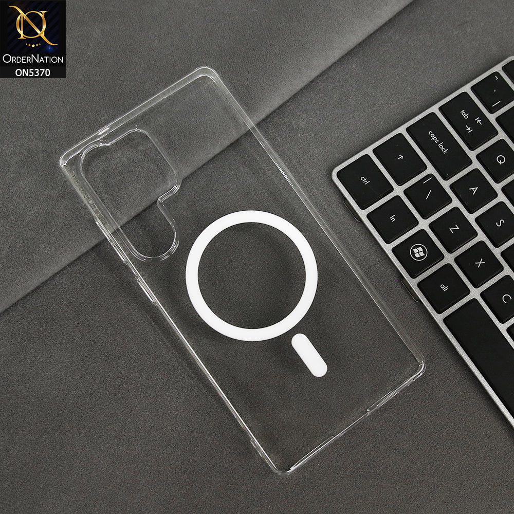 Samsung Galaxy S25 Ultra Cover - Transparent - New Shell Crystal Clear MagSafe Case