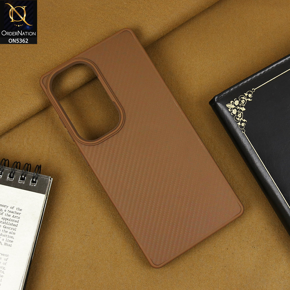 Samsung Galaxy S25 Ultra Cover - Brown - High Quality Soft Silicone Case With Soft Border