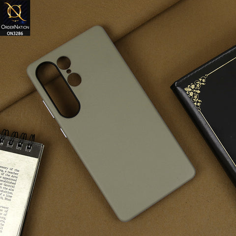 Samsung Galaxy S25 Ultra Cover - Titanium Gray - K-DOO Noble Collection Leather PU - PC Case