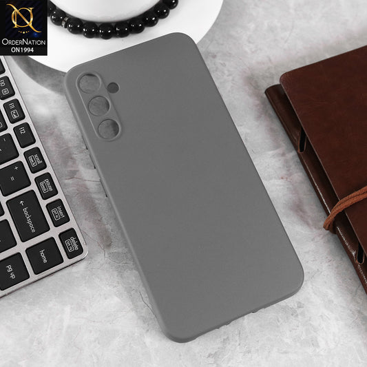 Samsung Galaxy A34 5G Cover - Gray - Matte Shockproof Sillica Gel Soft Case