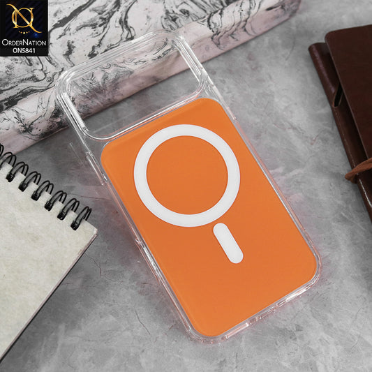 iPhone 17 Pro Cover - Orange - Shockproof Hybrid Protective Cover Magnetic Charging Compatible