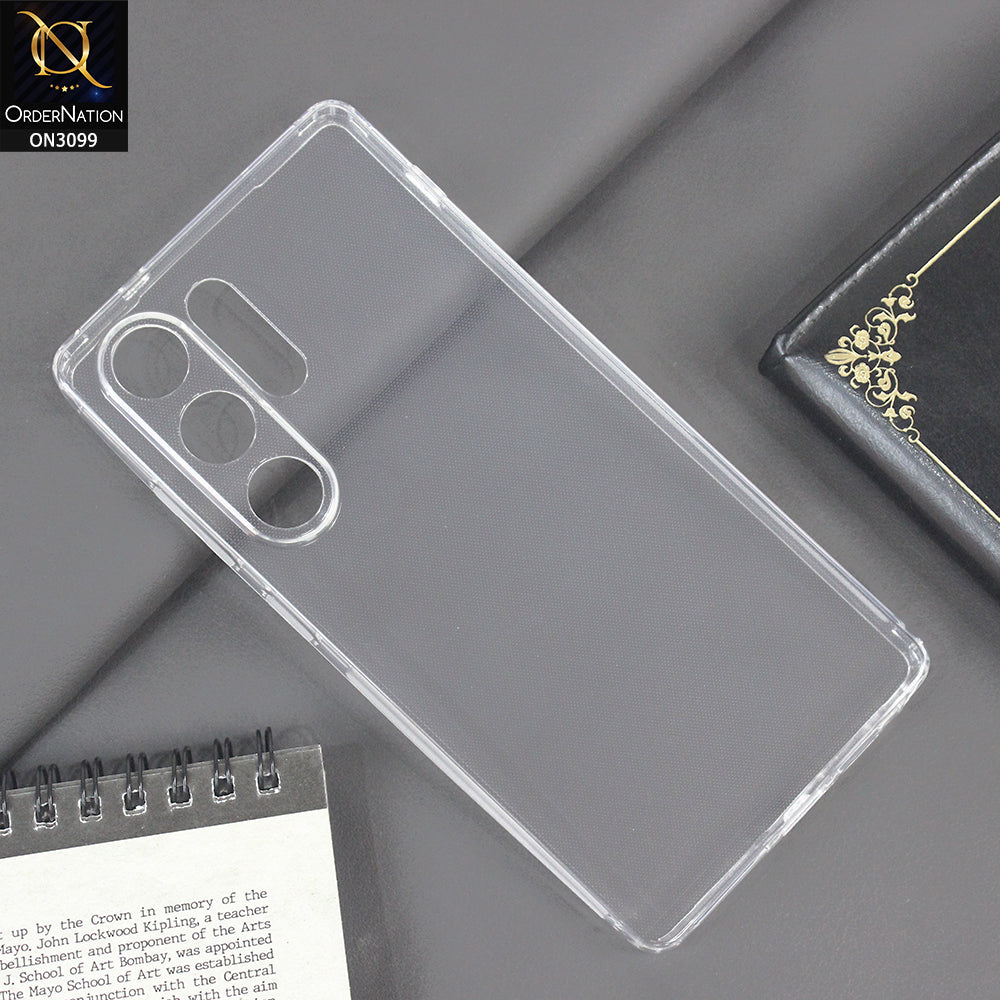 Samsung Galaxy S25 Ultra Cover - Transparent -  Soft 4D Design Shockproof Silicone Transparent Clear Camera Protection Case