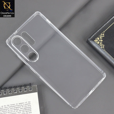 Samsung Galaxy S25 Ultra Cover - Transparent -  Soft 4D Design Shockproof Silicone Transparent Clear Camera Protection Case
