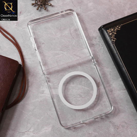 Samsung Galaxy Z Flip 7 Cover - Transparent - New Premium High Quality Clear Case With Magsafe
