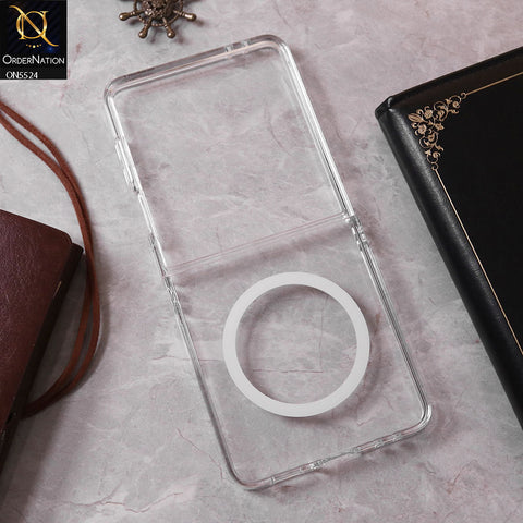Samsung Galaxy Z Flip 7 Cover - Transparent - New Premium High Quality Clear Case With Magsafe