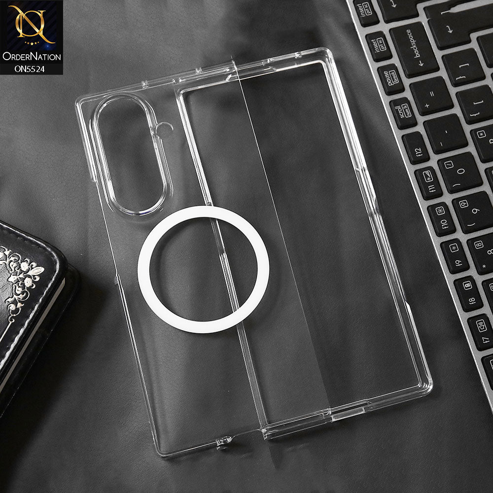 Samsung Galaxy Z Fold 7 Cover - Transparent - New Premium High Quality Clear Case With Magsafe