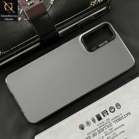 Vivo Y20s Cover - Matte Gray - New Exclusive Highend Matte Color Gradient Shiny Case With Soft Borderes Protection