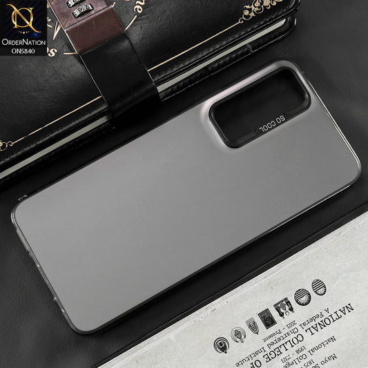 Vivo Y31 Cover - Matte Gray - New Exclusive Highend Matte Color Gradient Shiny Case With Soft Borderes Protection