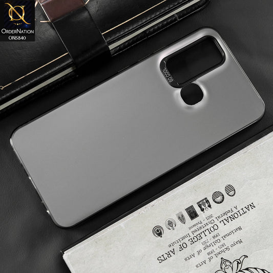 Vivo Y30 Cover - Matte Gray - New Exclusive Highend Matte Color Gradient Shiny Case With Soft Borderes Protection