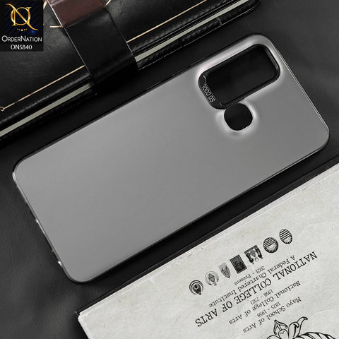 Vivo Y30 Cover - Matte Gray - New Exclusive Highend Matte Color Gradient Shiny Case With Soft Borderes Protection