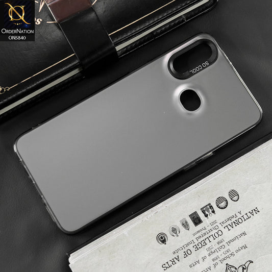 Samsung Galaxy A10s Cover - Matte Gray - New Exclusive Highend Matte Color Gradient Shiny Case With Soft Borderes Protection