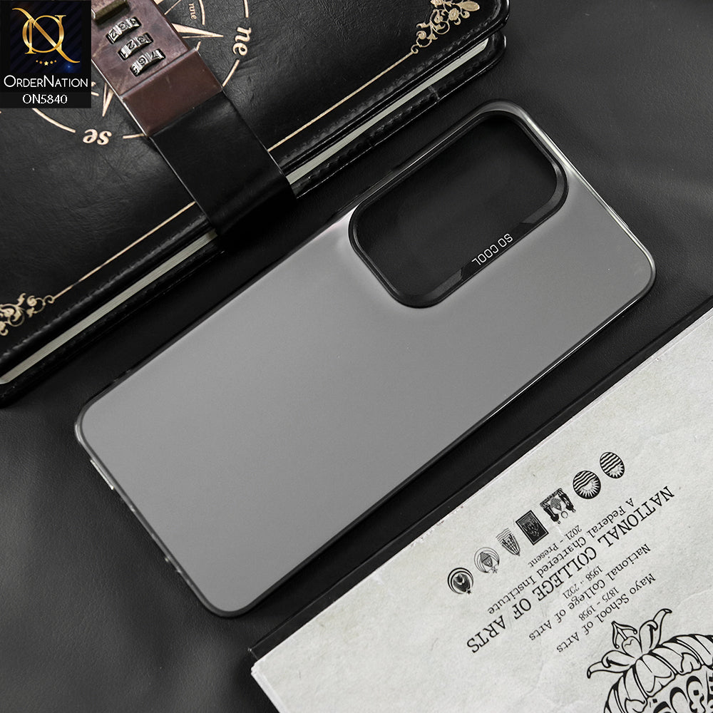 Vivo S18 Cover - Matte Gray - New Exclusive Highend Matte Color Gradient Shiny Case With Soft Borderes Protection