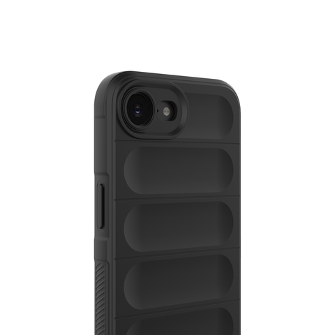 iPhone 16e Cover - Black -  New Flexible TPU Mobile Phone Back Cover Scratch Proof Phone Protective Case