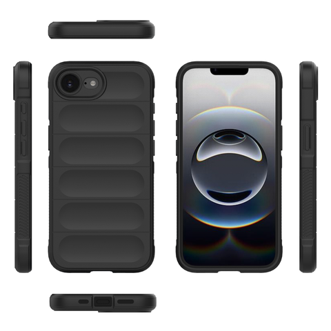 iPhone 16e Cover - Black -  New Flexible TPU Mobile Phone Back Cover Scratch Proof Phone Protective Case
