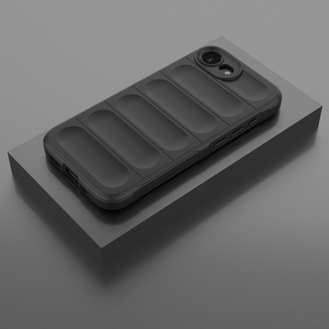 iPhone 16e Cover - Black -  New Flexible TPU Mobile Phone Back Cover Scratch Proof Phone Protective Case
