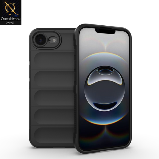 iPhone 16e Cover - Black -  New Flexible TPU Mobile Phone Back Cover Scratch Proof Phone Protective Case