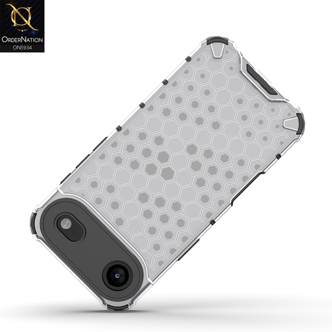 iPhone 17 Air Cover - Transparent - Airbag Shockproof Hybrid Honeycomb Transparent Case