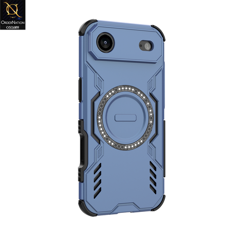 iPhone 17 Air Cover - Blue - New Cooling Non-Slip Shockproof Magsafe Full Coverage Back Cover