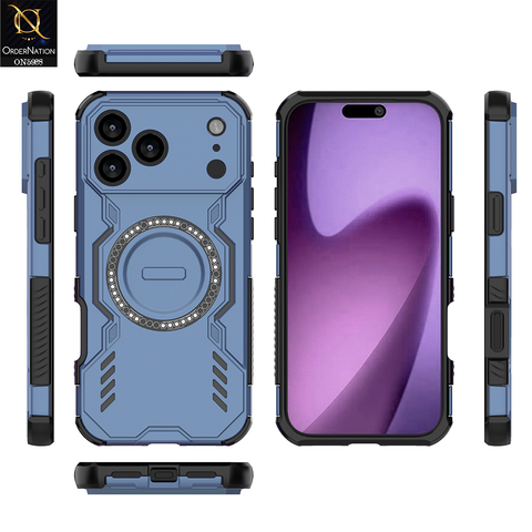 iPhone 17 Pro Cover - Blue - New Cooling Non-Slip Shockproof Magsafe Full Coverage Back Cover