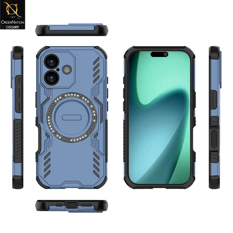 iPhone 17 Cover - Blue - New Cooling Non-Slip Shockproof Magsafe Full Coverage Back Cover