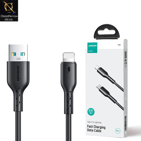 Joyroom - A26  Flash-Charge Series 3a Fast Charging Data Cable (Type-A To Type-C) 1m - Black