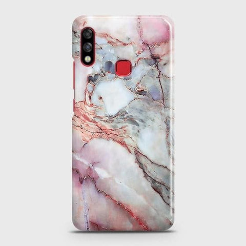 Infinix Hot 7 Pro Cover - Violet Sky Marble Trendy Printed Hard Case with Life Time Colors Guarantee (Fast Delivery)