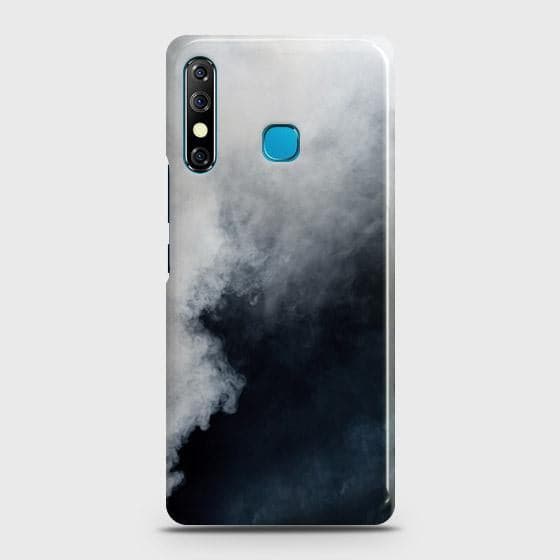 Tecno Spark 4 Cover - Matte Finish - Trendy White Floor Marble Printed Hard Case with Life Time Colors Guarante ( Fast Delivery )