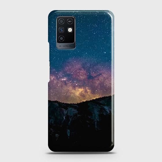 Infinix Note 10 Cover - Matte Finish - Embrace Dark Galaxy  Trendy Printed Hard Case with Life Time Colors Guarantee b47 ( Fast Delivery )