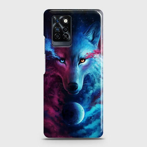 Infinix Note 10 Pro Cover - Infinity Wolf Trendy Printed Hard Case with Life Time Colors Guarantee ( Fast Delivery )