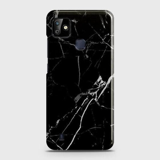 Infinix Smart HD 2021 Cover - Black Modern Classic Marble Printed Hard Case with Life Time Colors Guarantee (B33) 1 ( Fast Delivery )