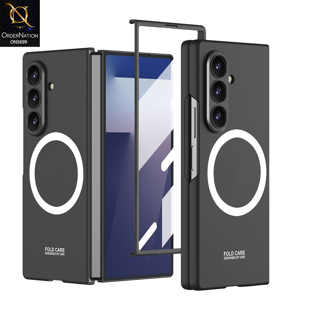 Samsung Galaxy Z Fold 7 Cover - Black - New Premium Quality Pc Shell Case With Magsafe Designed By GKK